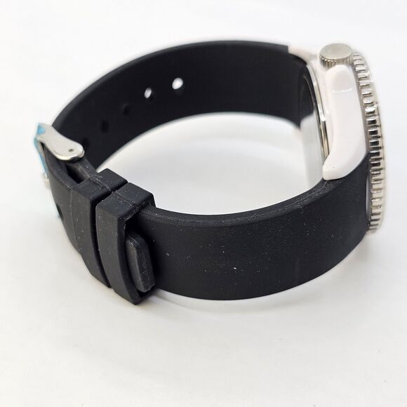 Women's Barbie Watch 38MM Black Dial Black Plastic Bands New Battery - Picture 8 of 12